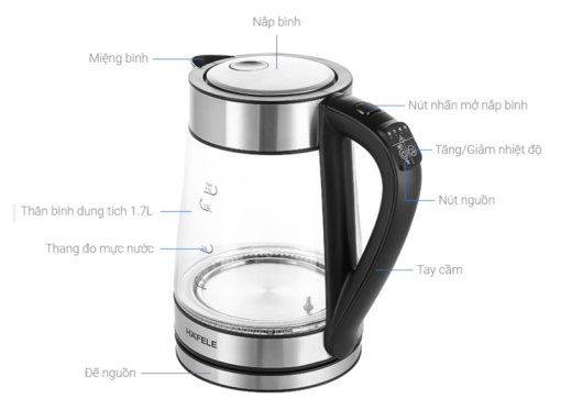 ẤM ĐUN SIÊU TỐC HAFELE T 602C 535.43.732